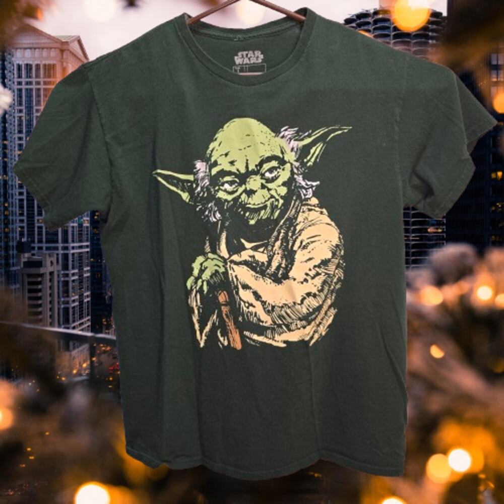 Star Wars Yoda Graphic Tee – Classic Jedi Master Shirt Large